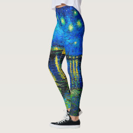 Starry Night Over the Rhone av Vincent Van Gogh Leggings