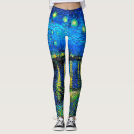 Starry Night Over the Rhone av Vincent Van Gogh Leggings