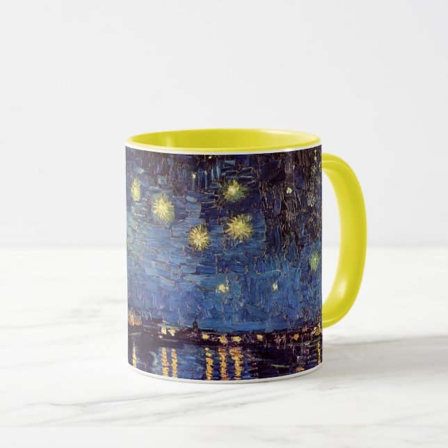 Starry Night Over the Rhone av Vincent van Gogh Mugg (Framsida höger)