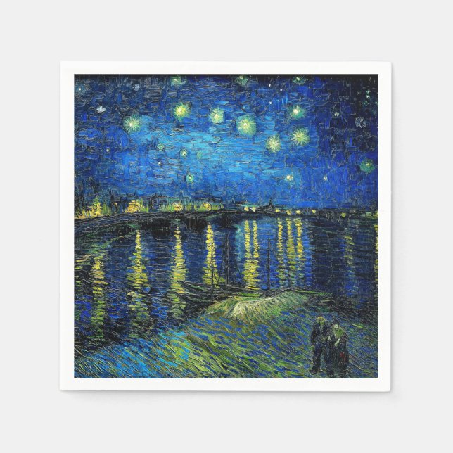 Starry Night Over the Rhone av Vincent Van Gogh Pappersservett (Framsidan)
