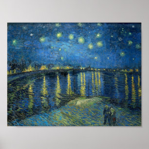 Starry Night Over the Rhone av Vincent van Gogh Poster