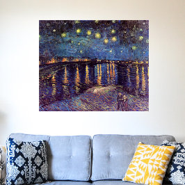 Starry Night Over the Rhone av Vincent van Gogh Poster