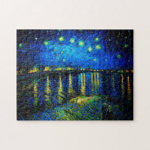 Starry Night Over the Rhone av Vincent Van Gogh Pussel