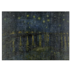 Starry Night Over the Rhône, oljemålning Van Gogh