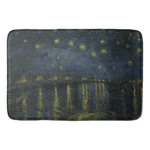 Starry Night Over the Rhône, oljemålning Van Gogh Badrumsmatta