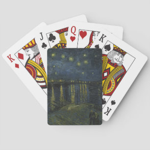 Starry Night Over the Rhône, oljemålning Van Gogh Casinokort
