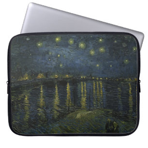 Starry Night Over the Rhône, oljemålning Van Gogh Laptop Fodral