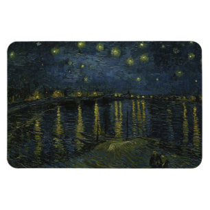 Starry Night Over the Rhône, oljemålning Van Gogh Magnet