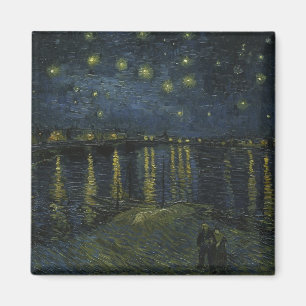 Starry Night Over the Rhône, oljemålning Van Gogh Magnet