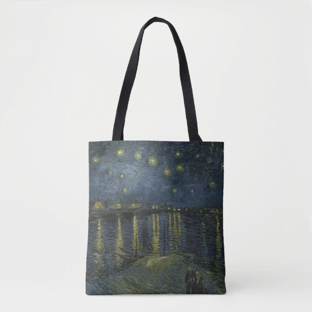 Starry Night Over the Rhône, oljemålning Van Gogh Tygkasse (Framsida)