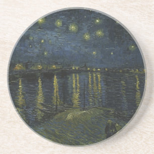 Starry Night Over the Rhône, oljemålning Van Gogh Underlägg