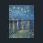 Starry Night Over the Rhone, Van Gogh, 1888 Fleecefilt<br><div class="desc">Van Gogh - firande i konstens mästare</div>