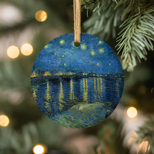 Starry Night Over the Rhône Vincent van Gogh Julgransprydnad Keramik