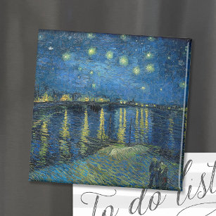 Starry Night Over the Rhône   Vincent Van Gogh Mag Magnet