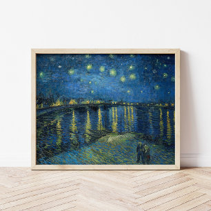 Starry Night Over the Rhône Vincent van Gogh Poster