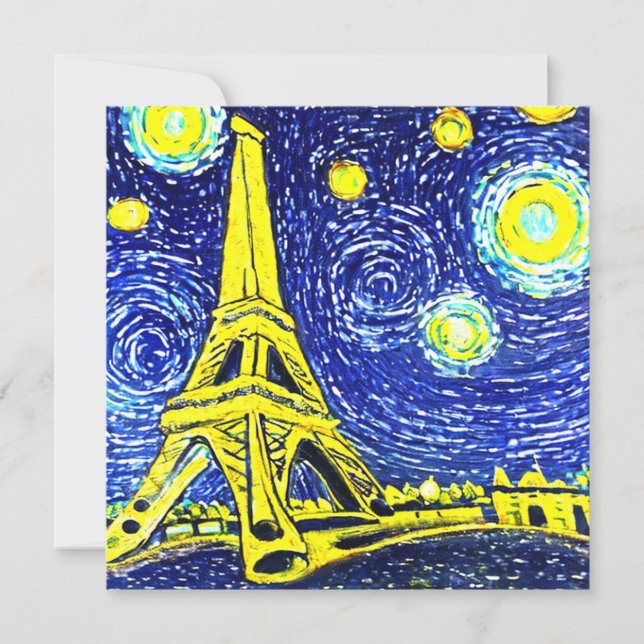 Starry Night Paris Frankrike (Framsida)