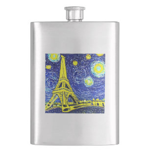 Starry Night Paris Frankrike Fickplunta