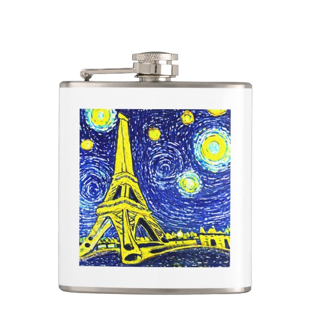 Starry Night Paris Frankrike Fickplunta (Framsidan)