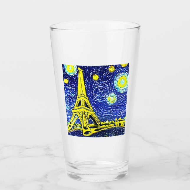 Starry Night Paris Frankrike Glaskopp (Framsida)
