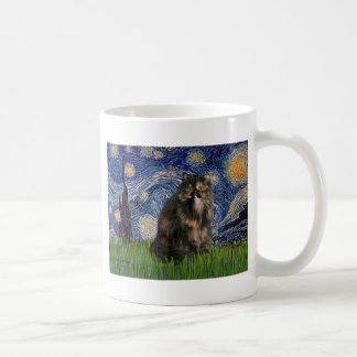 Starry Night - Persian Calico cat Kaffemugg
