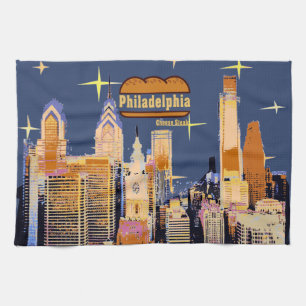 Starry Night Philadelphia, Cheese Steak Kökshandduk