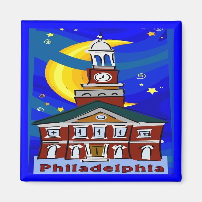 Starry Night Philadelphia Magnet (Framsidan)