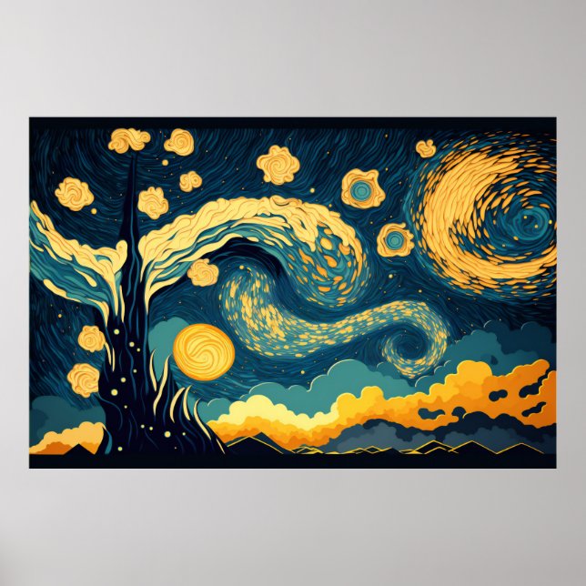 Starry Night Poster (Framsidan)