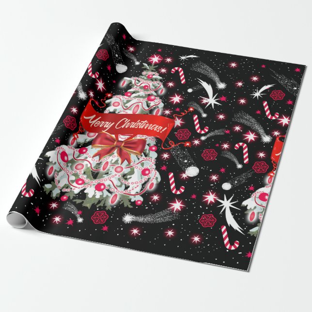 Starry Night Presentpapper (Utrullad)