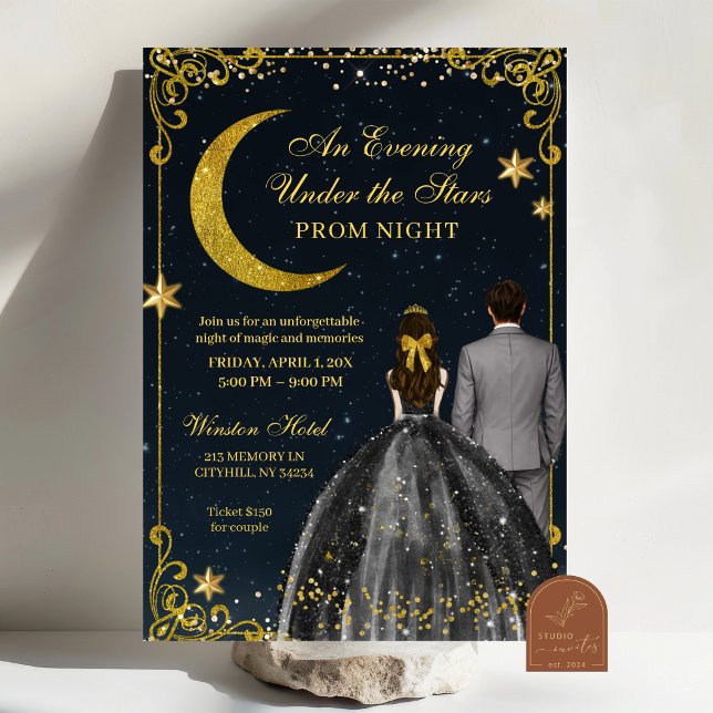 Starry Night Prom Invitation Inbjudningar (Skapare uppladdad)