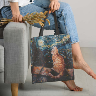 Starry Night Purrfection Tygkasse