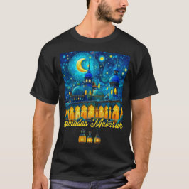 Starry Night Ramadan Mosque T Shirt