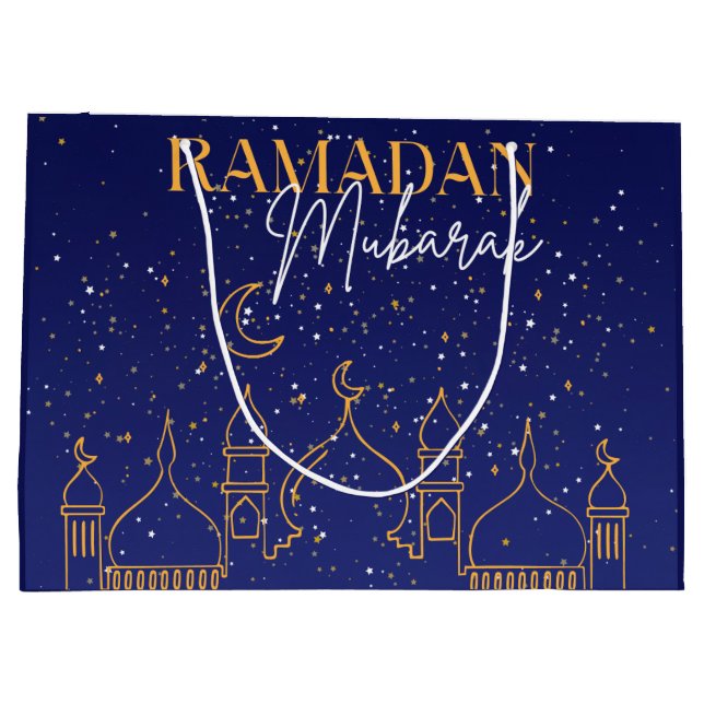 Starry Night Ramadan Mubarak Ramadan Gift Bag (Baksidan)