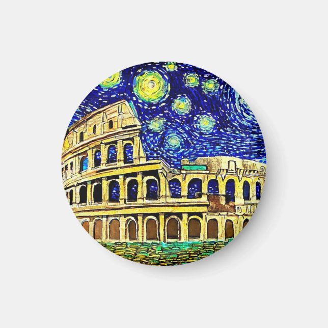 Starry Night Rom Italien Magnet (Framsidan)
