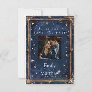 Starry Night Romantik Bröllop Spara Datumet