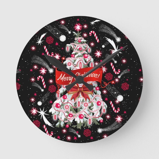 Starry Night Rund Klocka (Framsida)