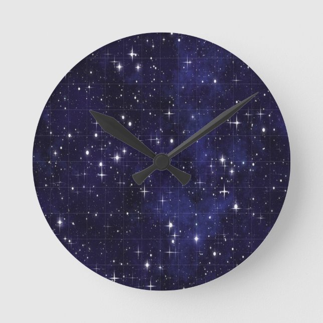 Starry Night Rund Klocka (Framsida)