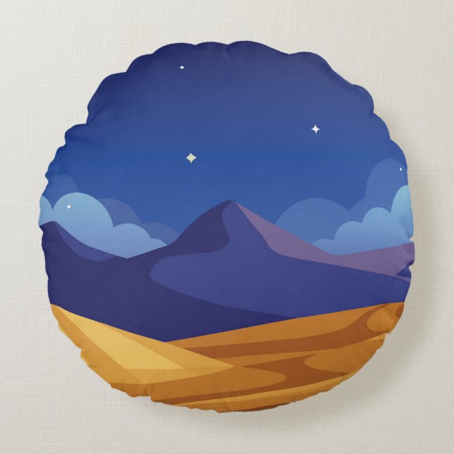 Starry night rund kudde (Framsidan)