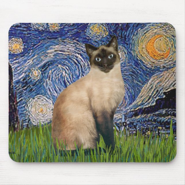 Starry Night - Seal Point Siamese cat Musmatta (Framsidan)