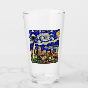 Starry Night Seattle Washington Glaskopp