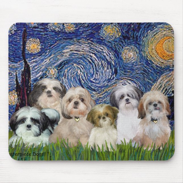 Starry Night - Sex Shih Tzus Musmatta (Framsidan)