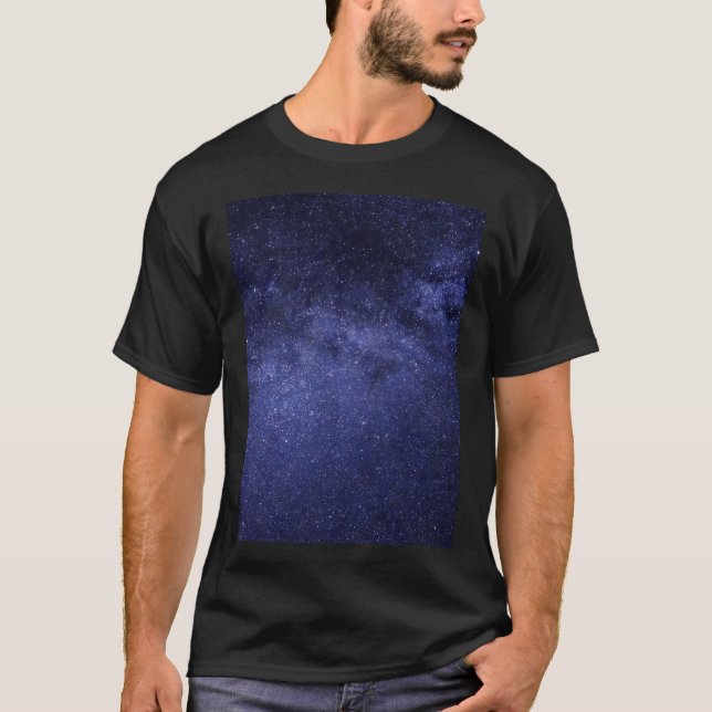 Starry Night Shining Stars BeVacker Natt Himmel Vi T Shirt (Framsida)
