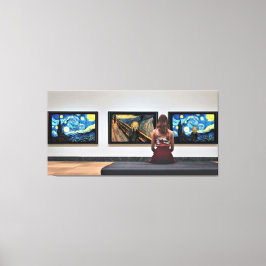 Starry Night Skräm. Canvastryck