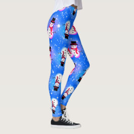 Starry Night Snögubbe jul Leggings