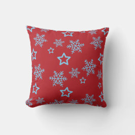 Starry Night Snowfall Pillow Kudde