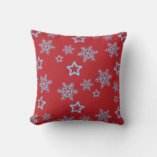 Starry Night Snowfall Pillow Kudde