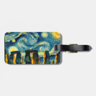 Starry Night Stonehenge Bagagebricka