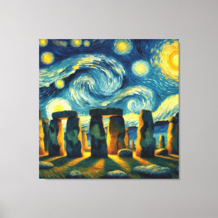 Starry Night Stonehenge Canvastryck