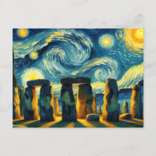 Starry Night Stonehenge Vykort