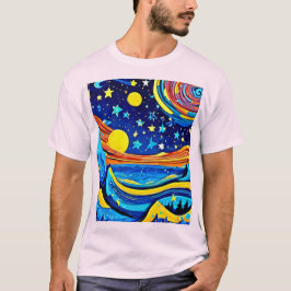 Starry Night Surrealism T Shirt