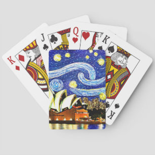 Starry Night Sydney Australia Opera House Casinokort